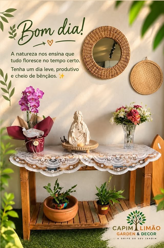 Publicação do Instagram da Capim Limão Garden & Decor